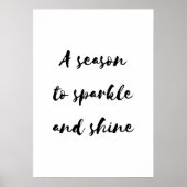 Poster A season to sparkle and shine (Devant)