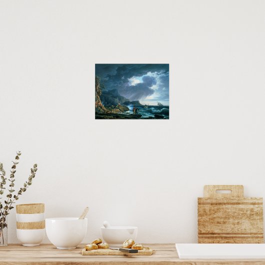 Poster A Seastorm, 1752 (Cuisine)