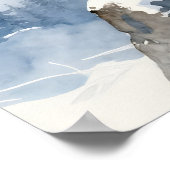 Poster A Snow Leopard on Snowy Peak (Coin)