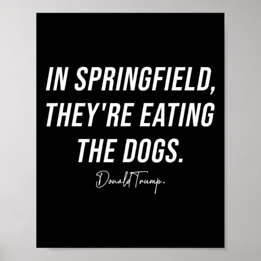 Poster À Springfield, ils mangent les animaux de compagni (Devant)