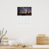 Poster A starry night sky photo 2026 white calender (Cuisine)