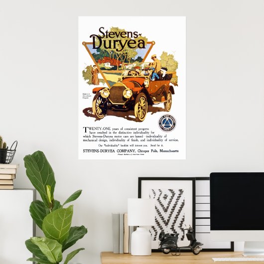 Poster A Stevens Duryea Model AA (Bureau à domicile)