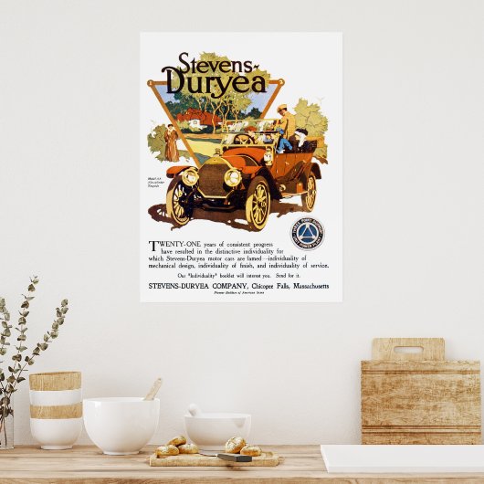 Poster A Stevens Duryea Model AA (Cuisine)