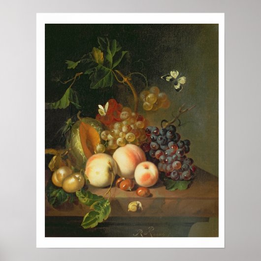 Poster A Still Life on a Marble Ledge (Devant)
