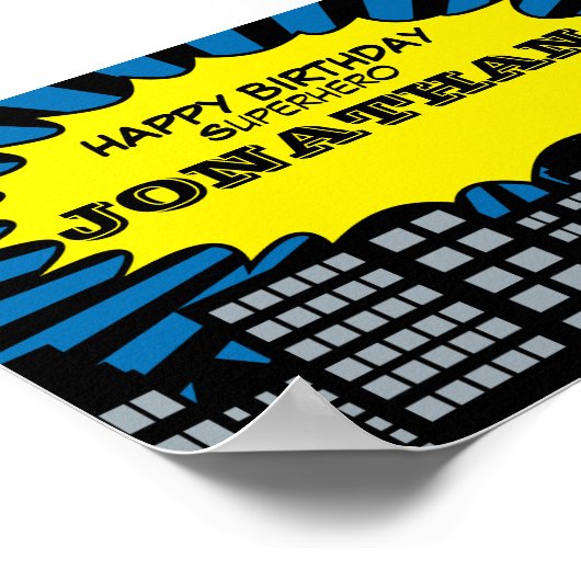 Poster à thème Superhero (Coin)