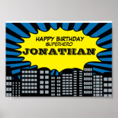 Poster à thème Superhero (Devant)