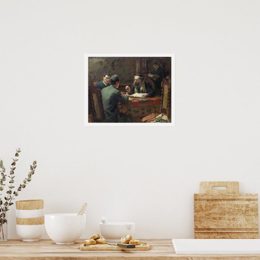 Poster A Theological Debate, 1888 (Cuisine)