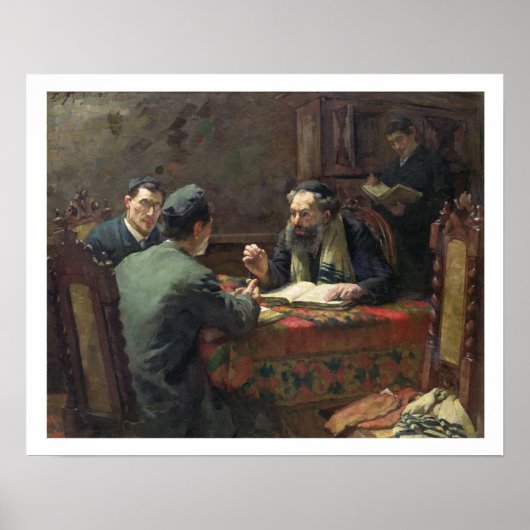 Poster A Theological Debate, 1888 (Devant)