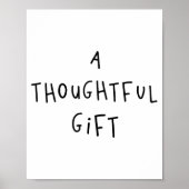 Poster A Thoughtful Gift Funny Gift (Devant)