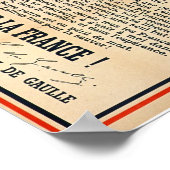 Poster "A Tous les Français" (Coin)