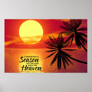 Poster À Tout Il Y A Une Saison (Ecclesiastes 3:1)