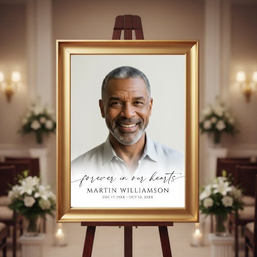 Poster À tout jamais dans nos cœurs Mémorial de photo de