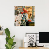 Poster "A travers la fenêtre" par Jenny Nystrom (Bureau à domicile)