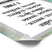 Poster 👁️ "À travers la lumière" Weirdcore Seating Chart (Coin)