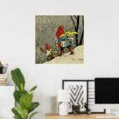 Poster "A travers la tempête de neige" par Jenny Nystrom (Bureau à domicile)