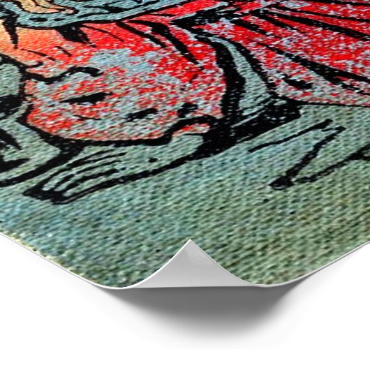 Poster A travers l'affiche en verre (Coin)