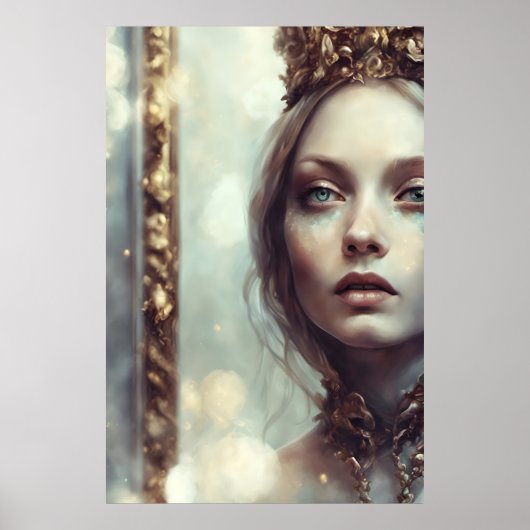 Poster À travers le miroir doré Alice (Devant)