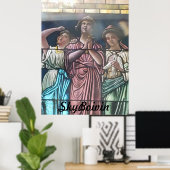 Poster à travers le verre (Bureau à domicile)