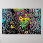 Poster À Travers Les Arbres (Devant)