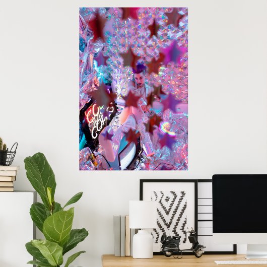 Poster A travers les étoiles (Bureau à domicile)