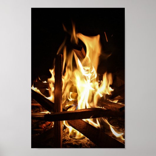 Poster A travers les flammes (Devant)