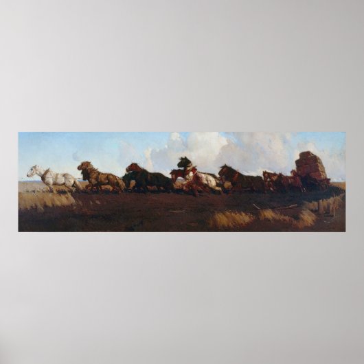 Poster À travers les plaines de terre noire George Lamber (Devant)