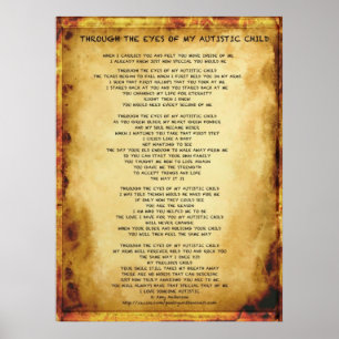 Poster À travers les yeux de mon enfant autistique (affic