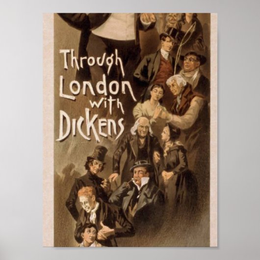 Poster A travers Londres avec Dickens, 'Frank Oakes Rose' (Devant)
