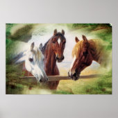 Poster à trois chevaux (Devant)