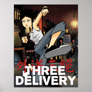 Poster à trois exemplaires Livraison™