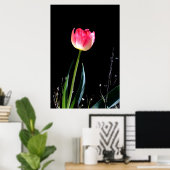 Poster à tulipe du printemps (Bureau à domicile)