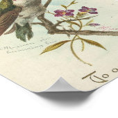 Poster À un ami cher, Colibri Vintage (Coin)