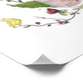 Poster À un poème Rose sauvage (Coin)