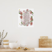 Poster À un poème Rose sauvage (Cuisine)