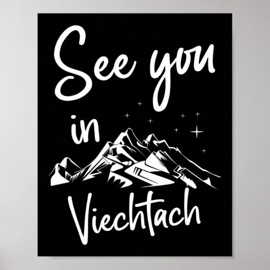 Poster A Vacances Viechtach Allemagne Ski (Devant)