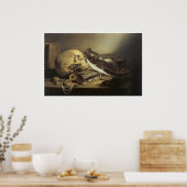 Poster A Vanitas Still Life, 1645 (Cuisine)