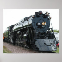 Poster à vapeur Locomotive