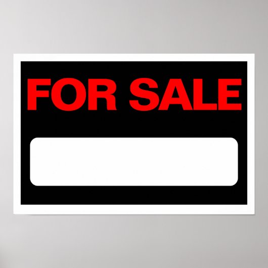 Poster À vendre (Devant)