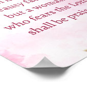 Poster A Victorious Woman Proverbs 31 Christian Floral (Coin)