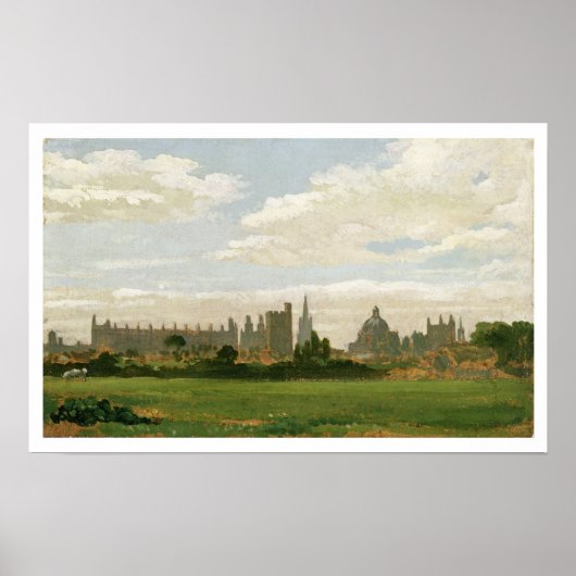 Poster A View of Oxford (huile sur meule) (Devant)