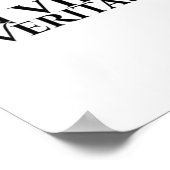 Poster À Vino Veritas _ Latin _ Rome Antique _ Aimer Le V (Coin)