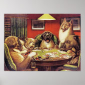 Poster A Waterloo, Dogs Playing Poker, (Devant)