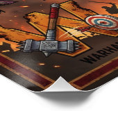 Poster A-Z Antiquité Guerre Alphabet (Coin)