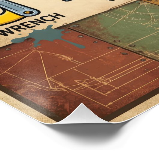 Poster A - Z Outils à main Alphabet (Coin)