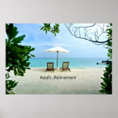 Poster Aaah... retraite, design populaire, (Devant)