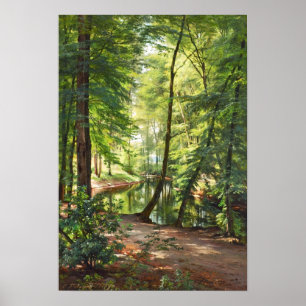 Poster Aagaard Forest Stream Landscape