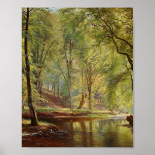 Poster Aagaard Forest Stream Landscape Painting