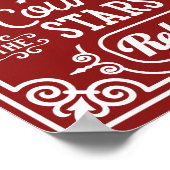 Poster Aangepaste achtergrond voor lijst met brand (Hoek)