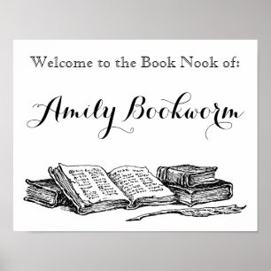 Poster Aangepaste lezer Boeken Nook Boeken