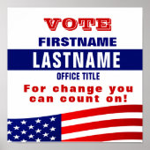 Poster Aangepaste Sjabloon campagne (Voorkant)